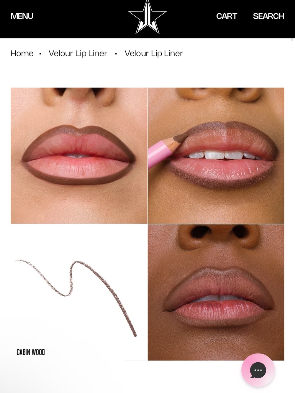 Jeffree Star Cabin Wood Lip Liner Pencil